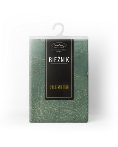 Bieżnik velvet 35x140 Blink 16 ciemnomiętowy Eurofirany