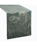 Bieżnik velvet 35x180 Blink 16 ciemnomiętowy Eurofirany