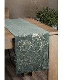 Bieżnik velvet 35x220 Blink 16 ciemnomiętowy Eurofirany