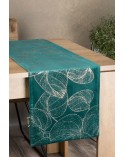 Bieżnik velvet 35x140 Blink 16 ciemnoturkusowy Eurofirany