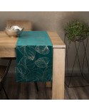 Bieżnik velvet 35x140 Blink 16 ciemnoturkusowy Eurofirany