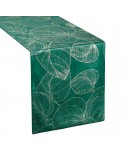 Bieżnik velvet 35x140 Blink 16 ciemnozielony Eurofirany