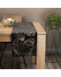 Bieżnik velvet 35x180 Blink 16 czarny Eurofirany