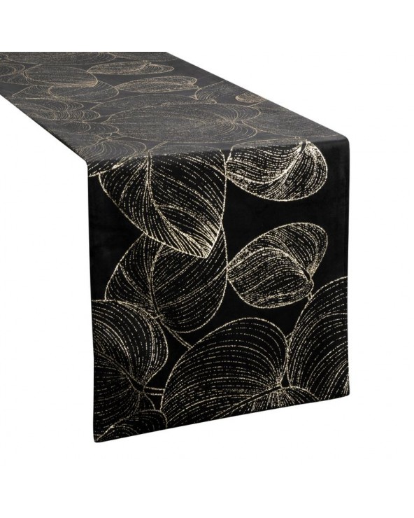 Bieżnik velvet 35x220 Blink 16 czarny Eurofirany Bieżnik velvet 35x220 Blink 16 czarny Eurofirany