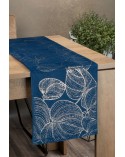 Bieżnik velvet 35x140 Blink 16 granatowy Eurofirany