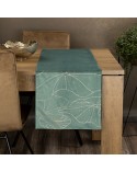 Bieżnik velvet 35x180 Blink 18 ciemnomiętowy Eurofirany