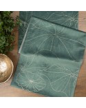 Bieżnik velvet 35x180 Blink 18 ciemnomiętowy Eurofirany