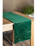 Bieżnik velvet 35x220 Blink 18 ciemnozielony Eurofirany