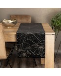 Bieżnik velvet 35x220 Blink 18 czarny Eurofirany