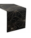 Bieżnik velvet 35x220 Blink 18 czarny Eurofirany