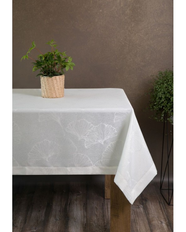 Obrus plamoodporny 145x400 Doris naturalny Eurofirany