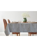 Obrus plamoodporny 145x280 Doris srebrny Eurofirany