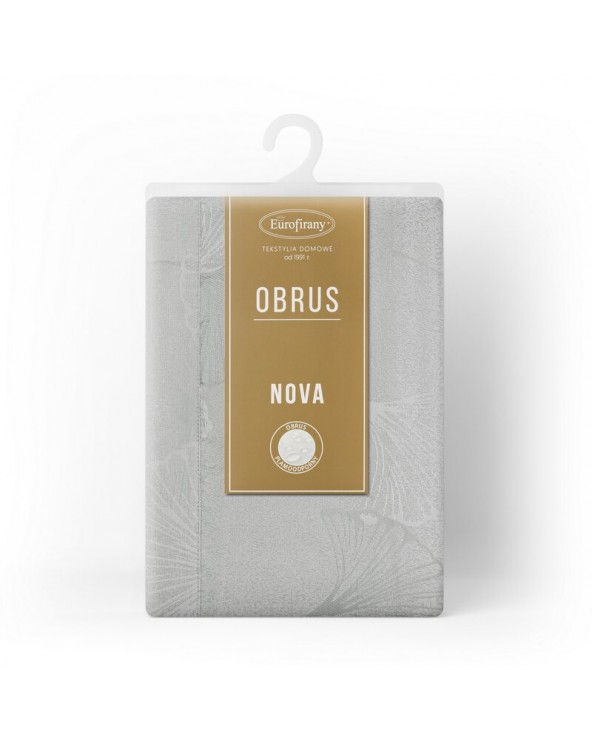 Obrus plamoodporny 145x400 Doris srebrny Eurofirany