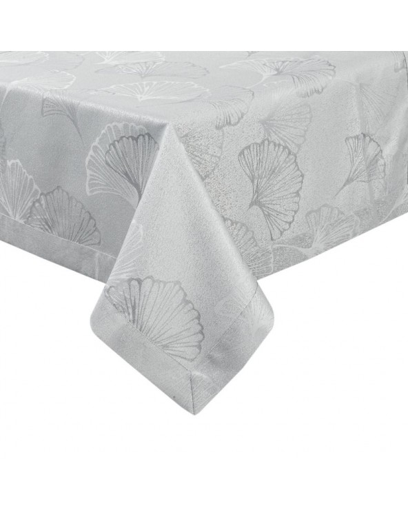 Obrus plamoodporny 145x400 Doris srebrny Eurofirany