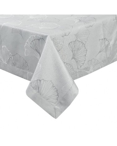 Obrus plamoodporny 145x400 Doris srebrny Eurofirany