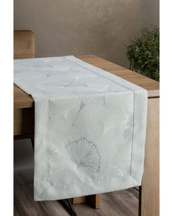 Bieżnik plamoodporny 40x140 Doris srebrny Eurofirany