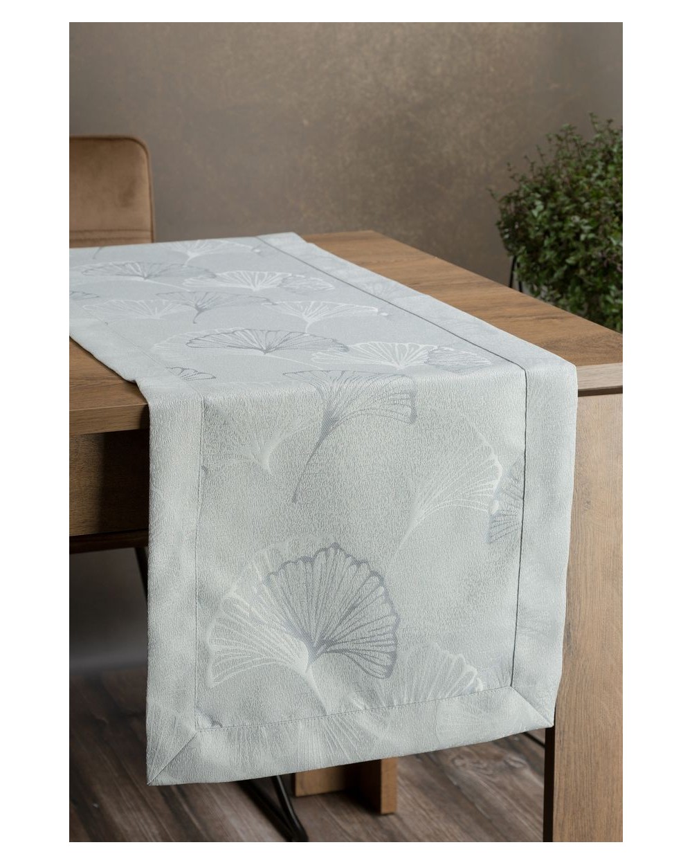 Bieżnik plamoodporny 40x140 Doris srebrny Eurofirany