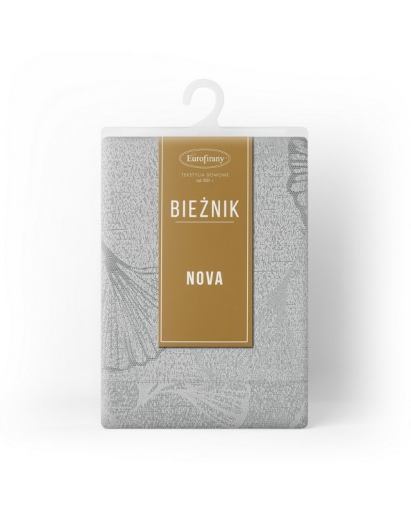 Bieżnik plamoodporny 40x180 Doris srebrny Eurofirany