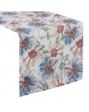 Bieżnik 40x140 Flore 7 niebieski Eurofirany