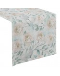 Bieżnik 40x180 Flore 9 zielony/kremowy Eurofirany