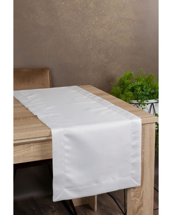 Bieżnik 40x200 Julia biały/srebrny Eurofirany Bieżnik 40x200 Julia biały/srebrny Eurofirany
