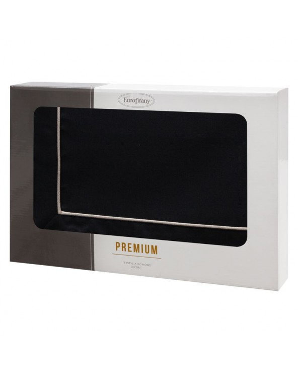 Obrus 145x300 Madele czarny Eurofirany Obrus 145x300 Madele czarny Eurofirany