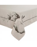 Obrus 140x180 Natu 1 naturalny/zielony Eurofirany