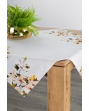 Obrus bawełniany 85x85 Natu 3 naturalny/różowy Eurofirany