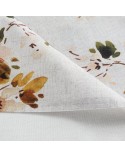 Obrus bawełniany 85x85 Natu 3 naturalny/różowy Eurofirany