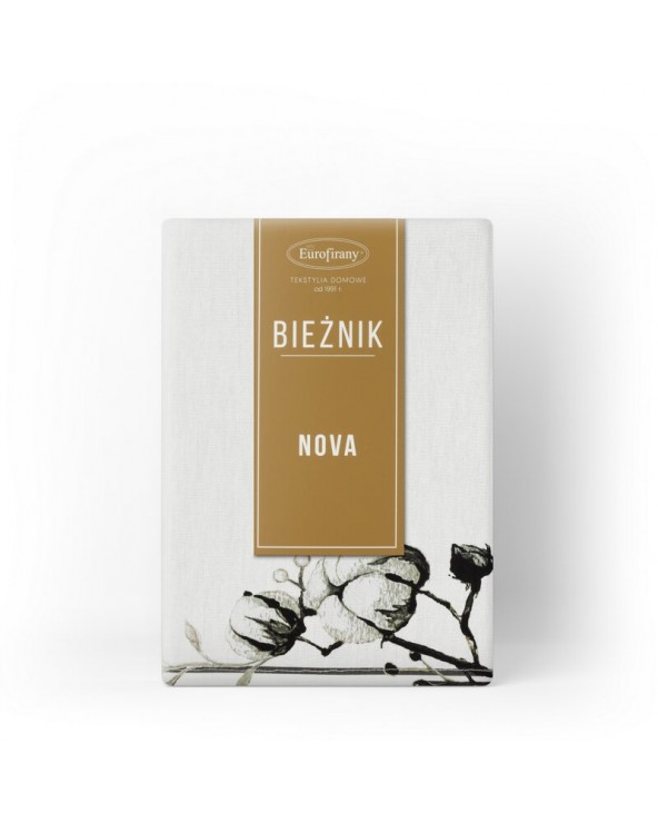 Bieżnik bawełniany 40x140 Natu 4 biały/zielony Eurofirany Bieżnik bawełniany 40x140 Natu 4 biały/zielony Eurofirany
