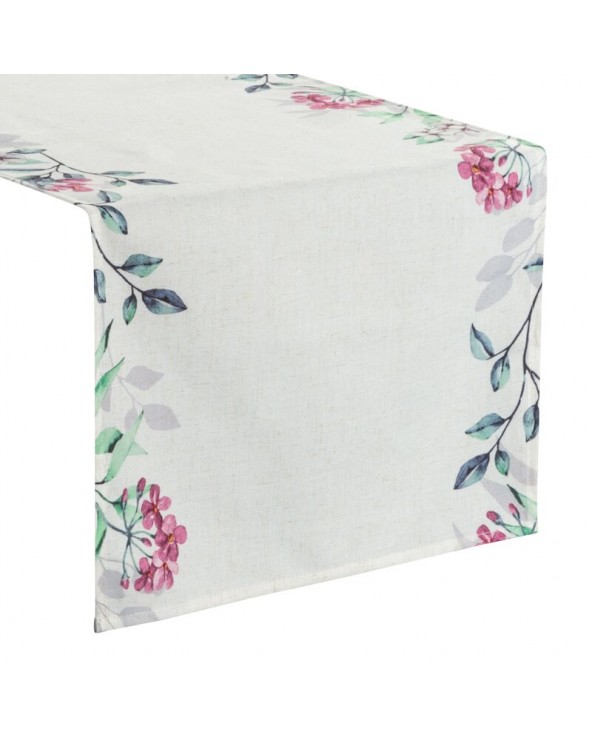 Bieżnik 40x140 Natu 7 biały/różowy Eurofirany Bieżnik 40x140 Natu 7 biały/różowy Eurofirany