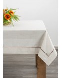 Obrus 140x180 Natu 9 naturalny/brązowy Eurofirany
