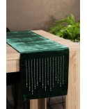 Bieżnik velvet 35x140 Royal 3 ciemnozielony Eurofirany