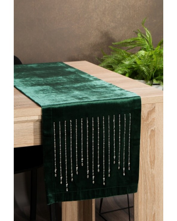 Bieżnik velvet 35x140 Royal 3 ciemnozielony Eurofirany Bieżnik velvet 35x140 Royal 3 ciemnozielony Eurofirany