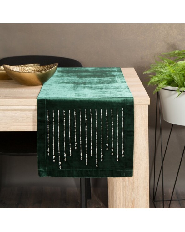 Bieżnik velvet 35x140 Royal 3 ciemnozielony Eurofirany Bieżnik velvet 35x140 Royal 3 ciemnozielony Eurofirany