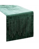 Bieżnik velvet 35x140 Royal 3 ciemnozielony Eurofirany