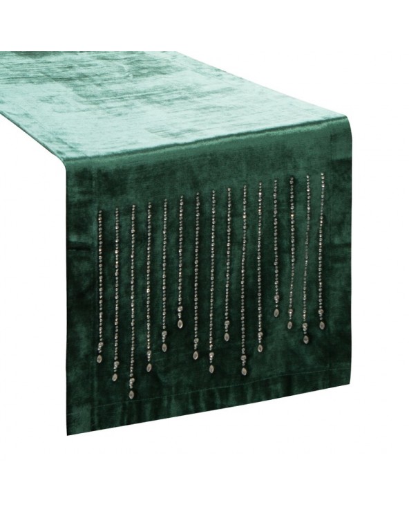 Bieżnik velvet 35x140 Royal 3 ciemnozielony Eurofirany Bieżnik velvet 35x140 Royal 3 ciemnozielony Eurofirany