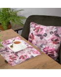 Serwetka dwustronna 30x40 Velvet 1 kpl 4 szt pudrowa/różowa Eurofirany 