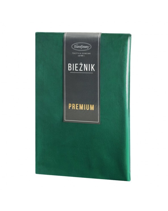 Bieżnik 40x140 Velvet ciemnozielony Eurofirany