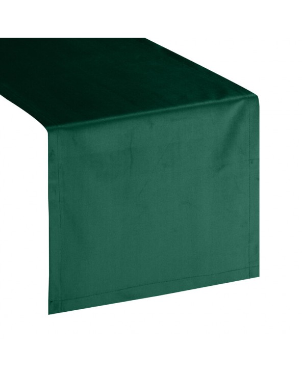 Bieżnik 40x140 Velvet ciemnozielony Eurofirany