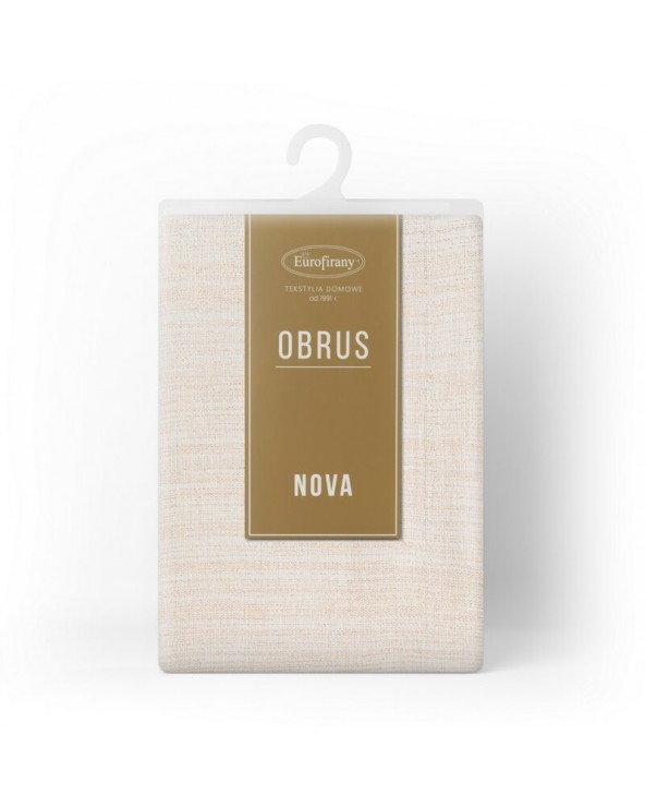 Obrus 140x240 Zoja biały/złoty Eurofirany 