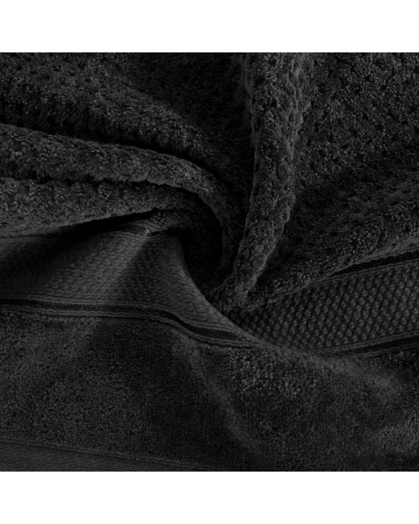 Ręcznik bawełna 30x50 Jessi 06 czarny Eurofirany