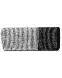 Ręcznik bawełna 70x140 Leon czarny/biały Eurofirany