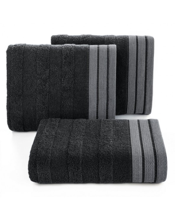 Ręcznik bawełna 30x50 Pati 08 czarny Eurofirany