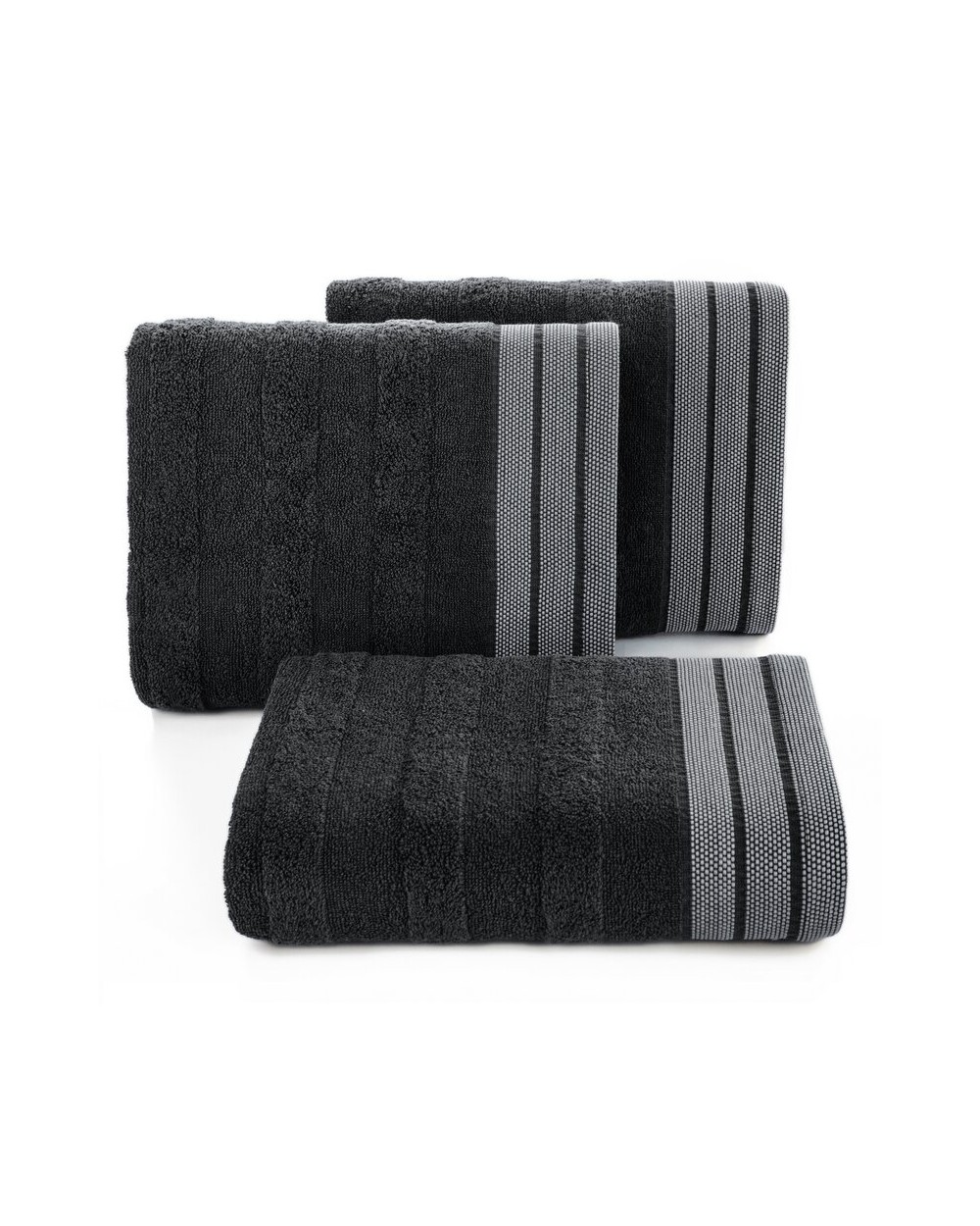 Ręcznik bawełna 30x50 Pati 08 czarny Eurofirany