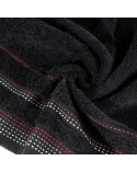 Ręcznik bawełna 70x140 Pola 21 czarny Eurofirany