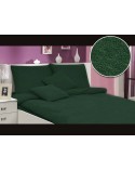Pościel frotte 160x200 + 2x70x80 zieleń butelkowa Darymex