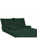 Pościel frotte 160x200 + 2x70x80 zieleń butelkowa Darymex