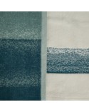 Ręcznik bawełna 50x90 + 70x140 Tris kremowy/niebieski Eurofirany
