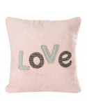 Poszewka pluszowa 45x45 Love 1 różowa Eurofirany 